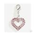 Aria Rhinestone Pink Valentine's Day Collar Charm