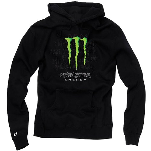One Industries Monster Hype Thermal Womens Long-Sleeve Race Wear Shirt w/ Free B&F Heart Sticker Bundle - Black / Large