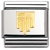 41I8pvfxsuL. SL160  Nomination Composable Classic SYMBOLE DEUTSCHLAND Edelstahl und 18K Gold  030125