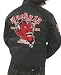 Lucky 13 Red Devil Grease Gas and Glory Jacket Embroidered