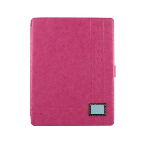 Zenus USA, Inc. Masstige Color Point Folio Cover Case for Apple iPad 4 with Retina Display,  iPad 3 and iPad 2, Pink (ZIPD3SL2FBPK)