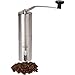 Premium Stainless Steel Manual Coffee Bean Grinder with Ceramic Burr- Handy, Portable, Adjustable - Perfect for use with French Press, Drip Brewer and Aeropress Compatible