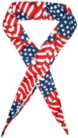 HyperKewl Evaporative Cooling Pet Neck Band, USA Flag by Techniche International