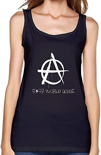 WANXIN Women's Asap Mob Rocky World Wide Logo Tank Top Size XXL Black