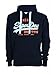 Mens Superdry Vintage Logo Duo Entry Hood in Eclipse Navy