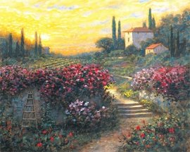 20 x 16 WeatherPrint - Tuscan Garden