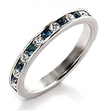 Jewelry - Sapphire Swarovski Sterling Silver Ring