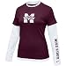 Search : Mississippi State Bulldogs Tee : Nike Mississippi State Bulldogs Ladies Maroon 2-In-1 Long Sleeve Tee