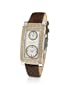 Haurex Suite - Brown Swarovski Crystal Dual-time Dress Watch
