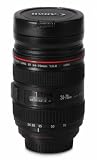 Claybox Canon 24-70mm f/2.8L 12.5-Ounce 1:1 DSLR Camera Lens Coffee Tea Mug, Stainless Steel Interior, Plastic Exterior