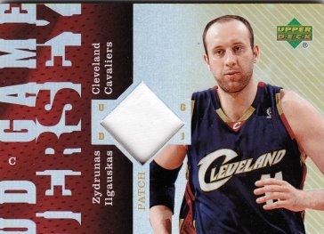 2006-07 UD Reserve Game Jerseys Zydrunas Ilgauskas Cleveland Cavaliers #ZI Basketball Card