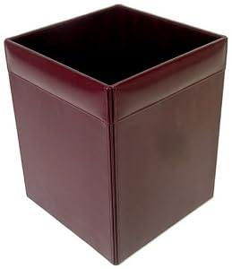 Legal Style Leather Waste Basket