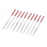 uxcell　ヤスリ　ニードルファイルセット　金属　ガラス　シャープ　ダイヤモンド　カービング 　180mm x 5mm　10 in 1
