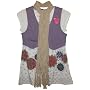 Eyeshadow Girls 7-16 Trippler: Vest, Border Screen Tunic W/Scarf