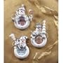 Snowman Photo Frame Ornaments (Set of 3)