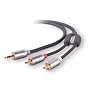 Belkin Y ADAPTER,1-3.5mm PLUG TO * 2-RCA PLUGS; 7'