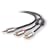 Belkin Y ADAPTER,1-3.5mm PLUG TO * 2-RCA PLUGS; 7'