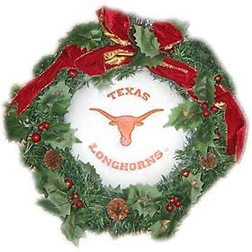  Texas Longhorns Fiber Optic Holiday Wreath