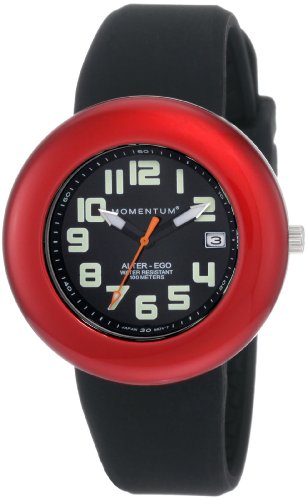 Momentum Women's 1M-SP99BD1B Alter Ego Red Bezel Black Watch