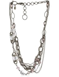 Sorrelli "Snow Bunny" Neutral Crystal Bold Multi-Chain Necklace