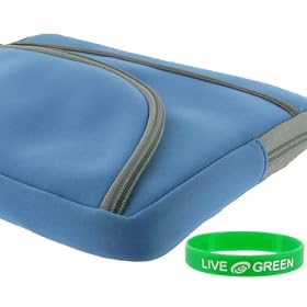 Samsung NC10-11GP 10.2-Inch Netbook Neoprene Sleeve Case - Tri-Pocket - Blue