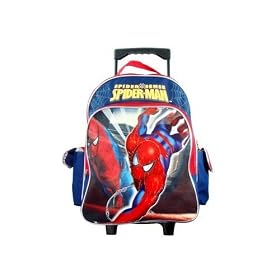 Marvel Spiderman Rolling Backpack - Kid size Spider-man Luggage