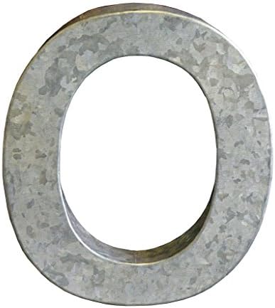 Modelli Creations Alphabet Letter O Wall Decor, Zinc