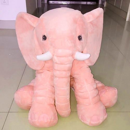 New Baby Kids Long Nose Elephant Doll Soft Plush Stuffed Toy Waist Throw Pillow Cute "Pink 5060cm "No.01