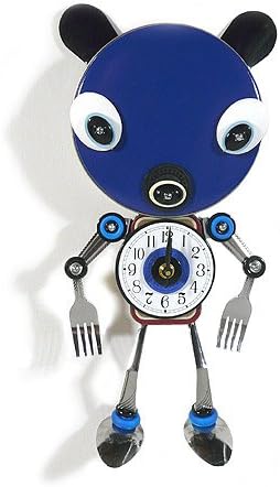 Big Head Bear - Culinary Creature Wall Clock Sculpture