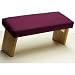 Folding Meditation Bench, Burgundy