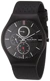 Skagen Mens Watch 806XLTBLB with Black Leather Strap and Black Dial Reviews