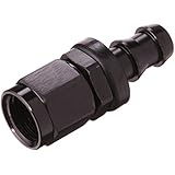 Russell 624013 Twist-Lok Black 6-AN Straight Hose End