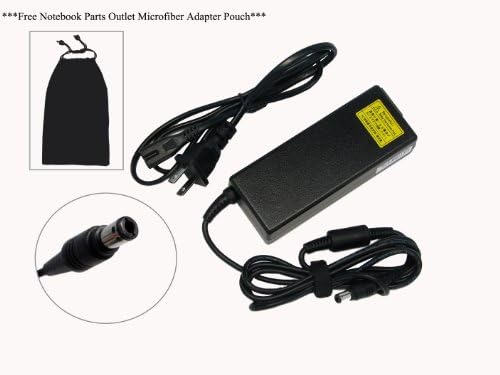 Toshiba 15V 5A 75W Replacement AC Adapter for Toshiba Satellite Notebook Series: Satellite A10-S127-XP-PRO, PSA10U-00RES7X, Satellite A10-S127-XP-SB, PSA10U-00RES7W, Satellite A10-129-XP-SB, PSA10U-0ZH6M7X, 100% Compatible with Toshiba P/N: PA3283U-3ACA, PA3283U-5ACA, PA3755U-1ACA, PA3282U-2ACA, PA3241U-1ACA, PA3469U-1ACA, PA3048U-1ACA, PA3049U-1ACA.***Free Notebook Parts Outlet Microfiber Adapter Pouch***