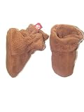 Cozie Fleece Booties by Zutano - Chocolate - 6-12 Mths