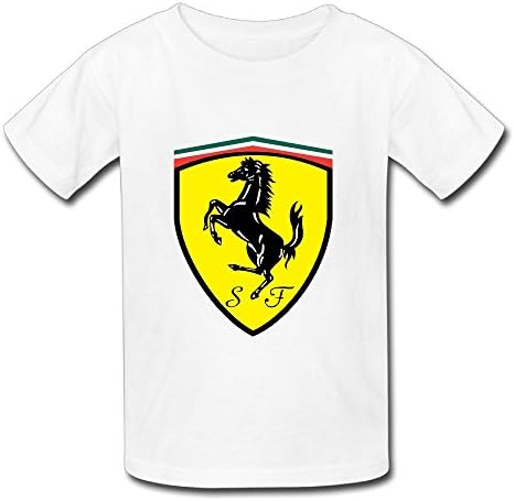 Baby's Ferrari Logo T Shirt White