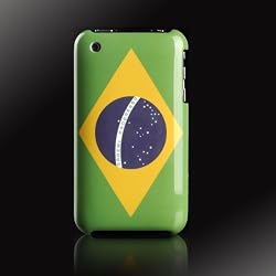 Brazilian Flag, Brazil "Patriot Series" polycarbonate UV case-cover for Apple iPhone 3G & 3GS