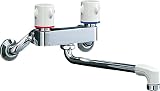 LIXIL(リクシル) INAX キッチン用水栓金具 2ハンドル混合水栓 ミーティス 呼び径13mm 吐水口長さ220mm SF-M405