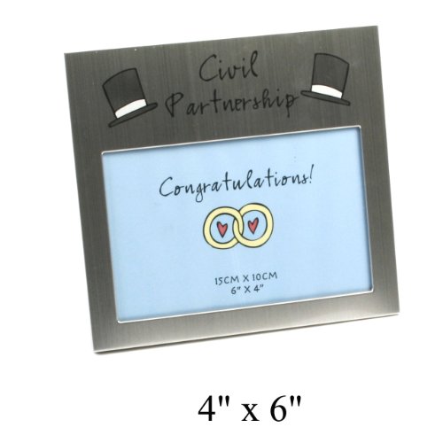 Gay Wedding Gift Idea Photo Frame Civil Partnership Present
