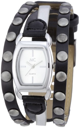MC Damen-Armbanduhr Kunstlederband mit Nieten 50340