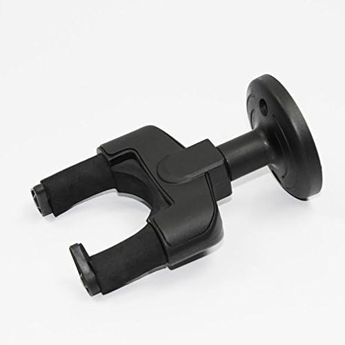 Kassagdin Guitar Wall Hanger Hold with Round Plate,fit Most Guitars (Black)