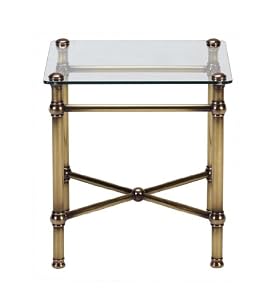 Brass amp Glass Side Table