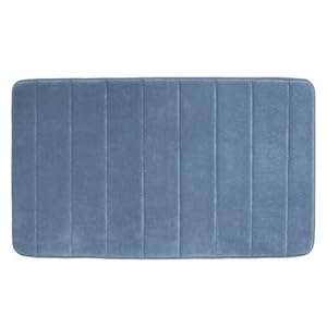 Amazon.com - Large Slate Blue Memory Foam Bath Bathroom Mat Super Soft ...