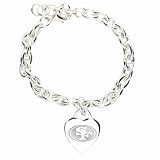 NFL Heart-Charm Bracelet