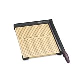Premier T15 Sharpcut 15-sheet trimmer, 12x17-1/2 wood base, stainless steel blade, 15 cut