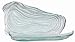 Clear Spanish Recycled Glass Small Oyster Plate 12.75"L