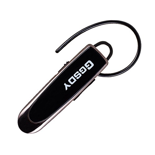 GSWORDY Ultralight Wireless and Handsfree Bluetooth Headset, 24 Hours Talk Time, 22 Hours Music Play Time (Black)