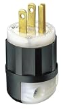 Leviton R03-05266-C 15 Amp Plug Straight Blade 5-15P 125 Volt 3 Wire
