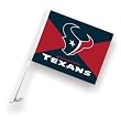 Houston Texans Car Flag W/Wall Brackett Set Of 2 - Houston Texans Car Flag