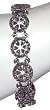 Link Bracelet in Sterling Silver Womens Gift 7 inches