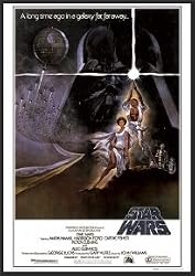 Star Wars Hope Episode IV Poster Dry Mounted Wood Framed, 24x36.